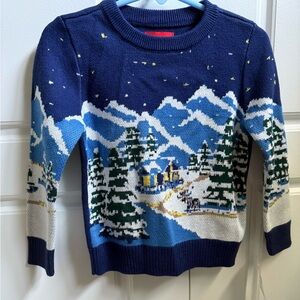 Kids Winter Wonderland Sweater - Blue